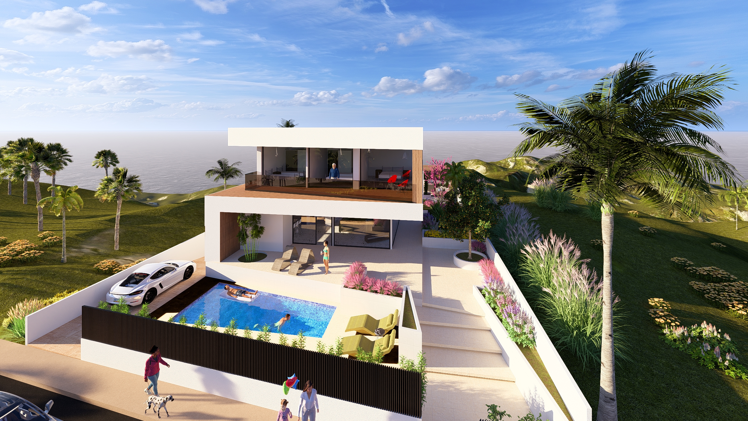 Interior modern cu design minimalist