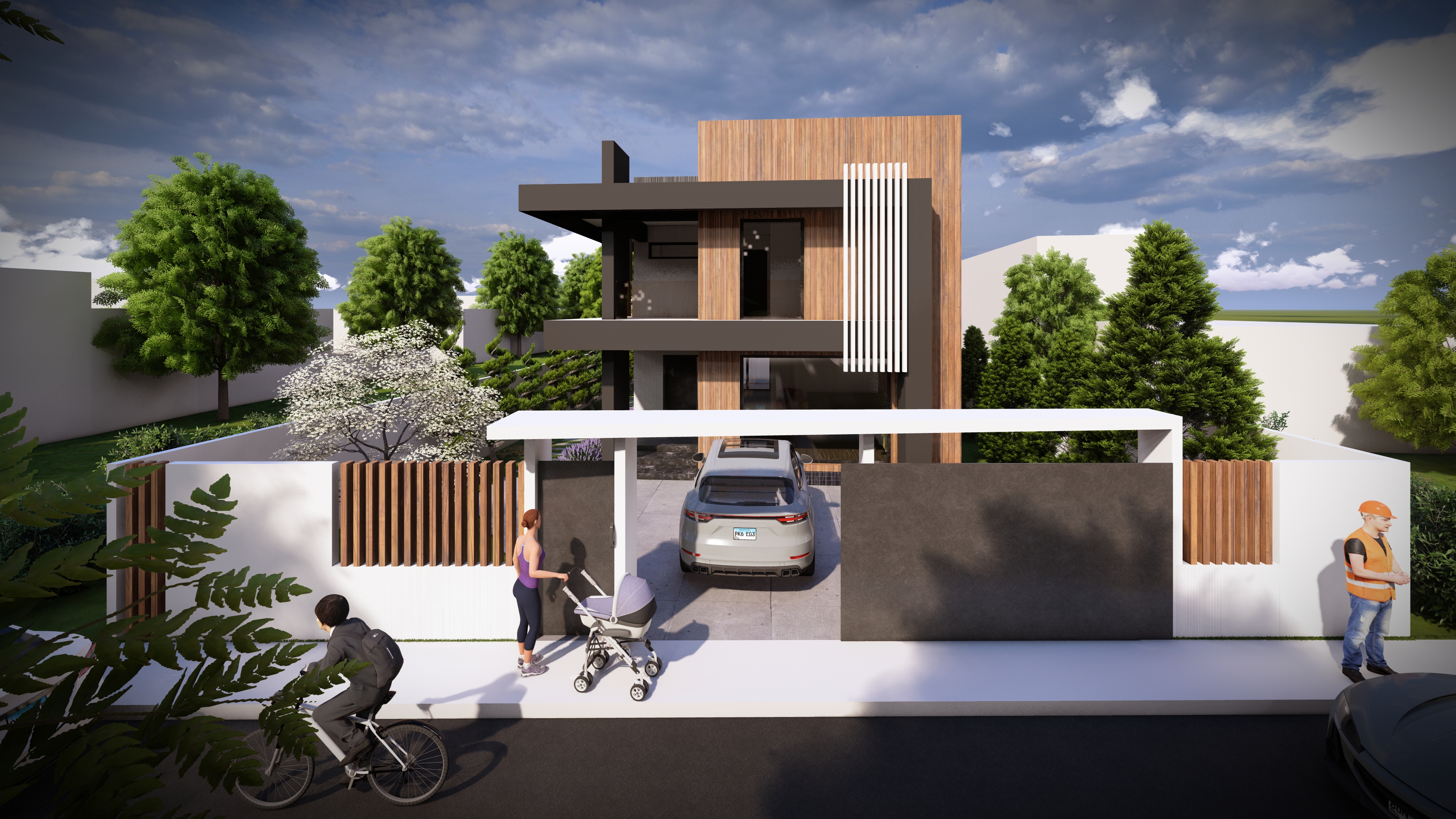 Casa moderna cu design contemporan