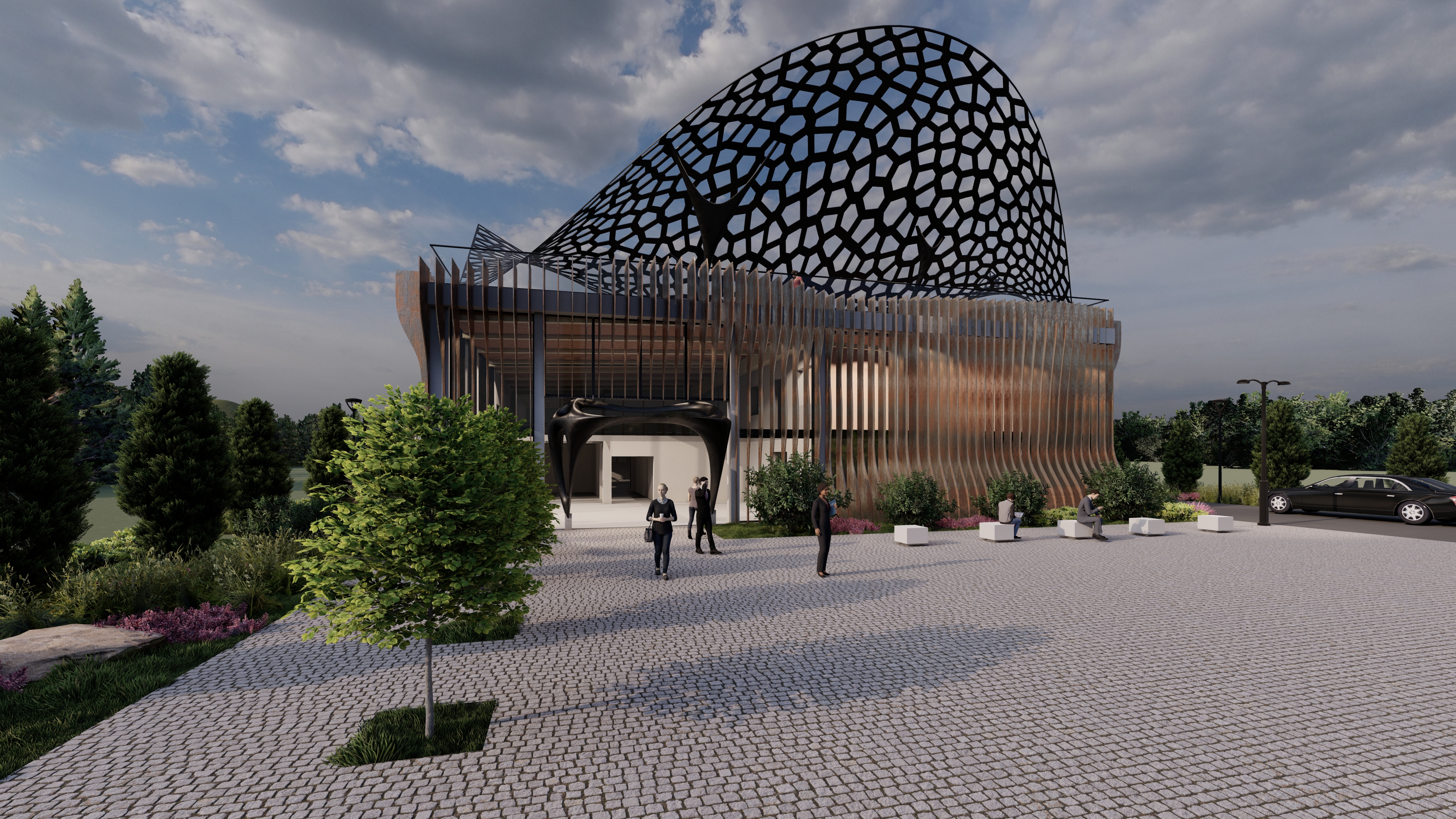 Hale Brașov - Perspectiva tridimensională completă