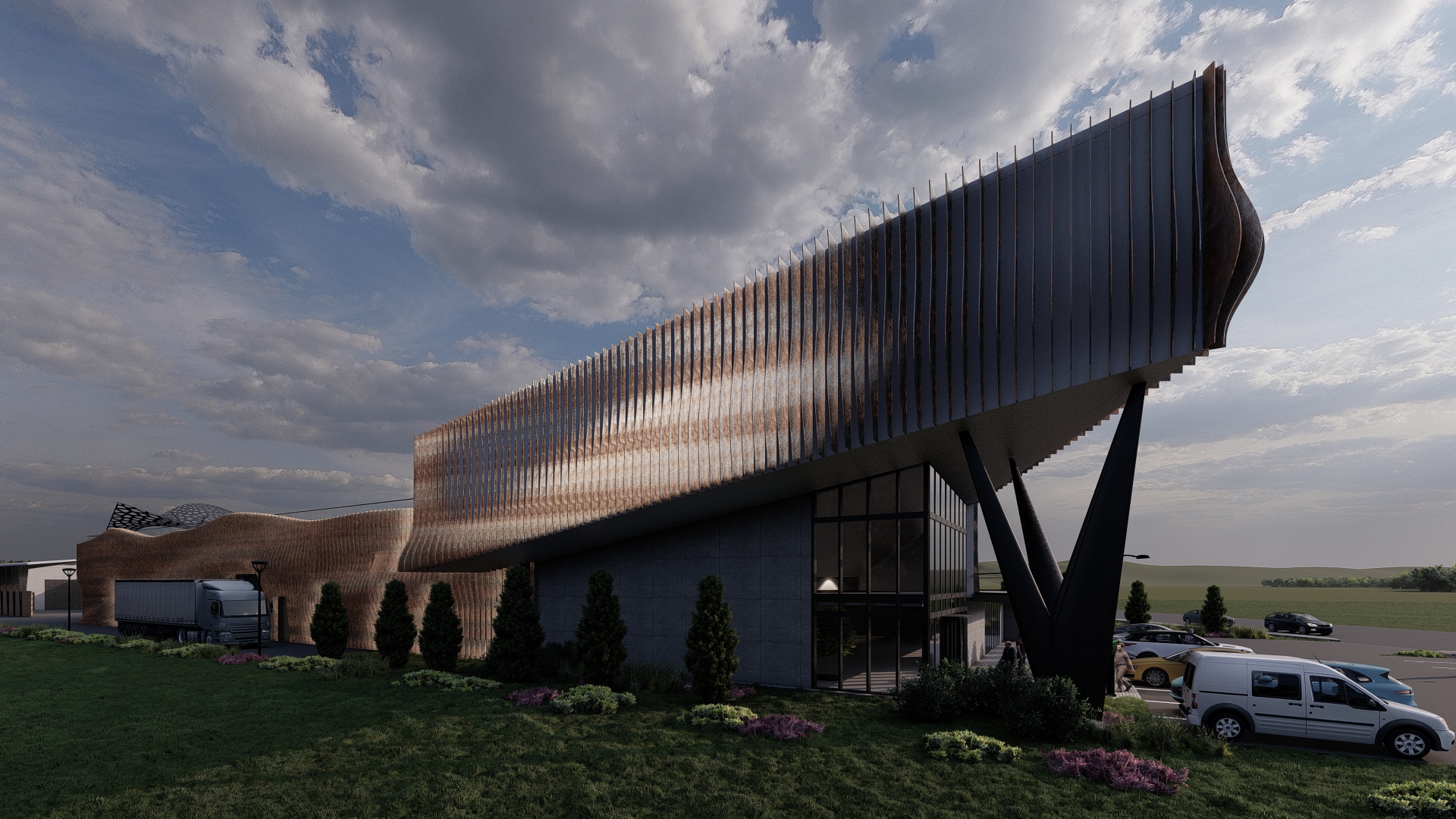 Hale Brașov – detaliu structură